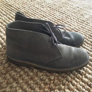 Grey Suede Clarks Originals Desert Chukka Boots